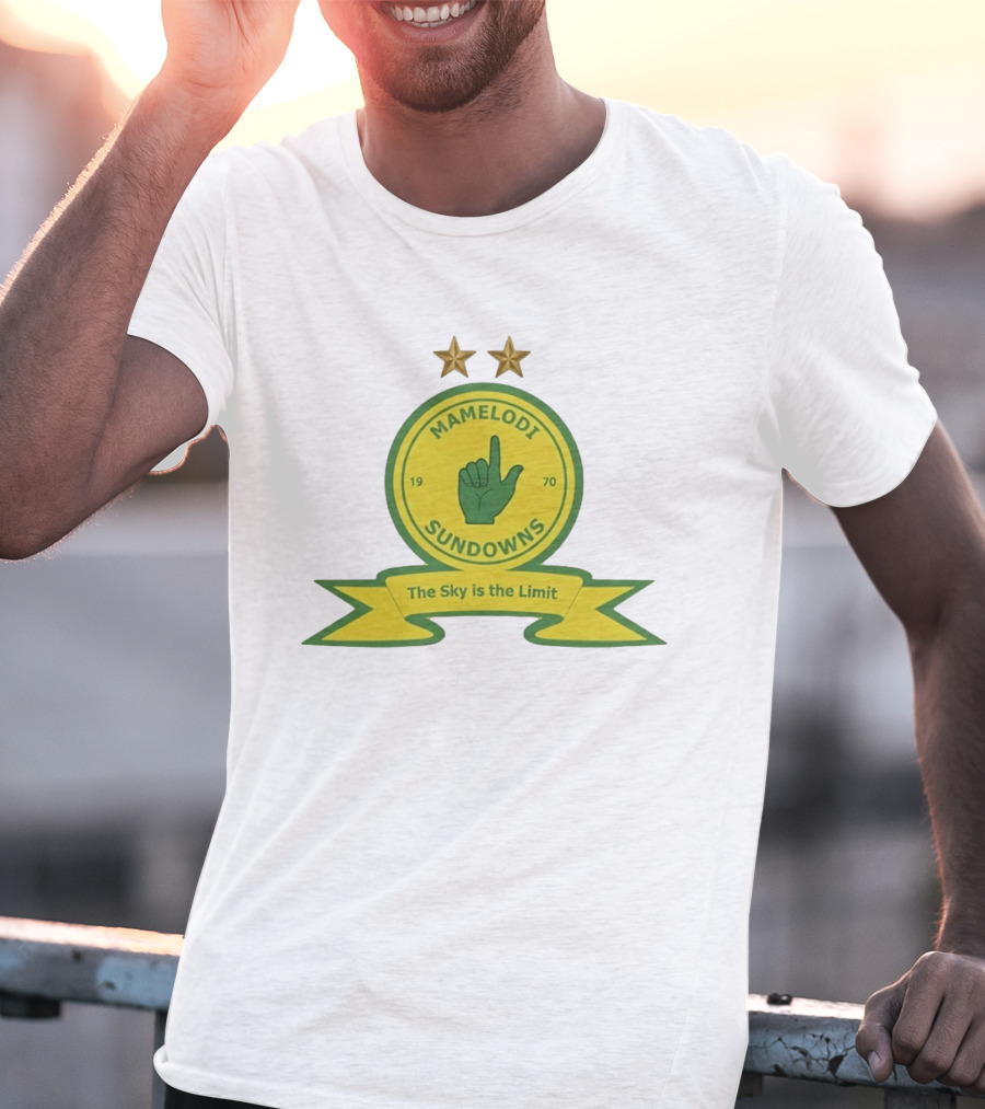 Mamelodi Sundowns 1970 The Sky Is The Limit Logo Two Stars T-Shirt