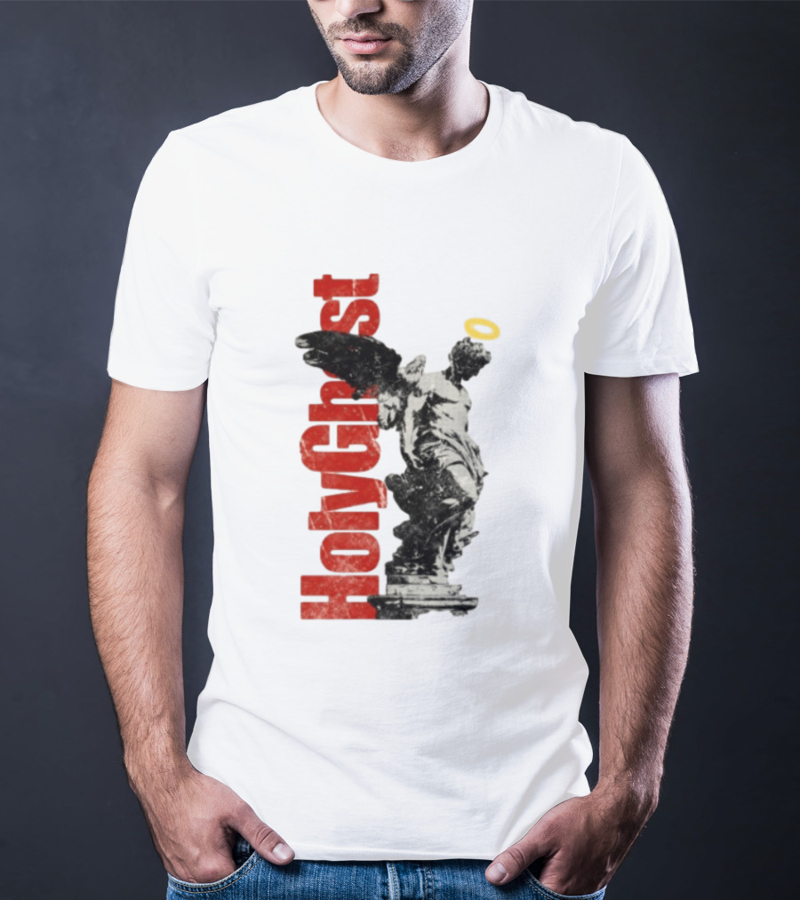 Holy Ghost Halo Statue Winged Angel T-Shirt