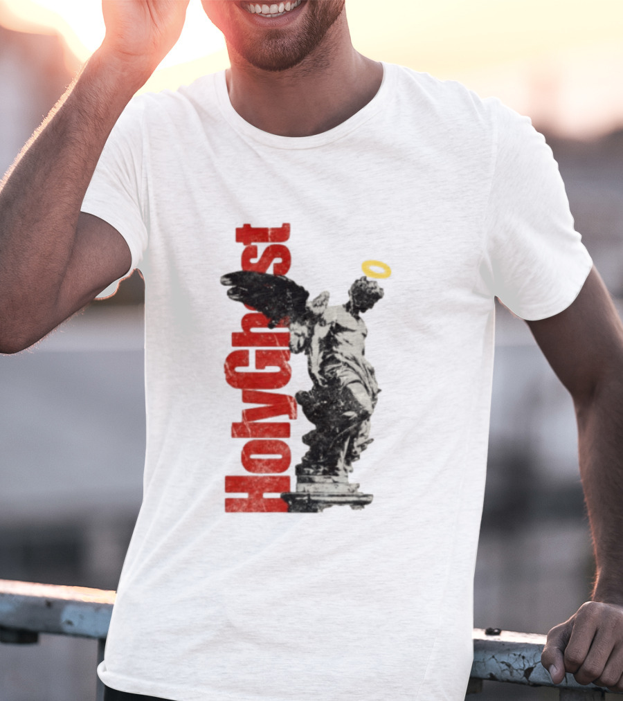 Holy Ghost Halo Statue Winged Angel T-Shirt