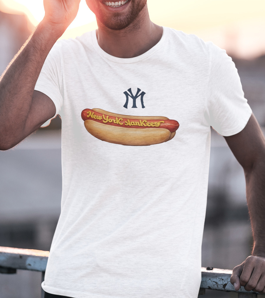 New York SlanKees Hot Dog Baseball Parody NY T-Shirt