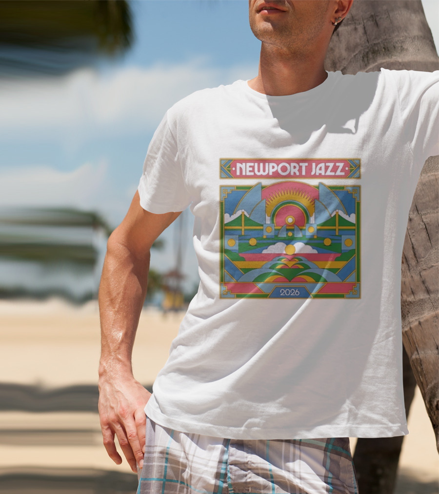 Newport Jazz Festival 2026 Retro Art Deco T-Shirt