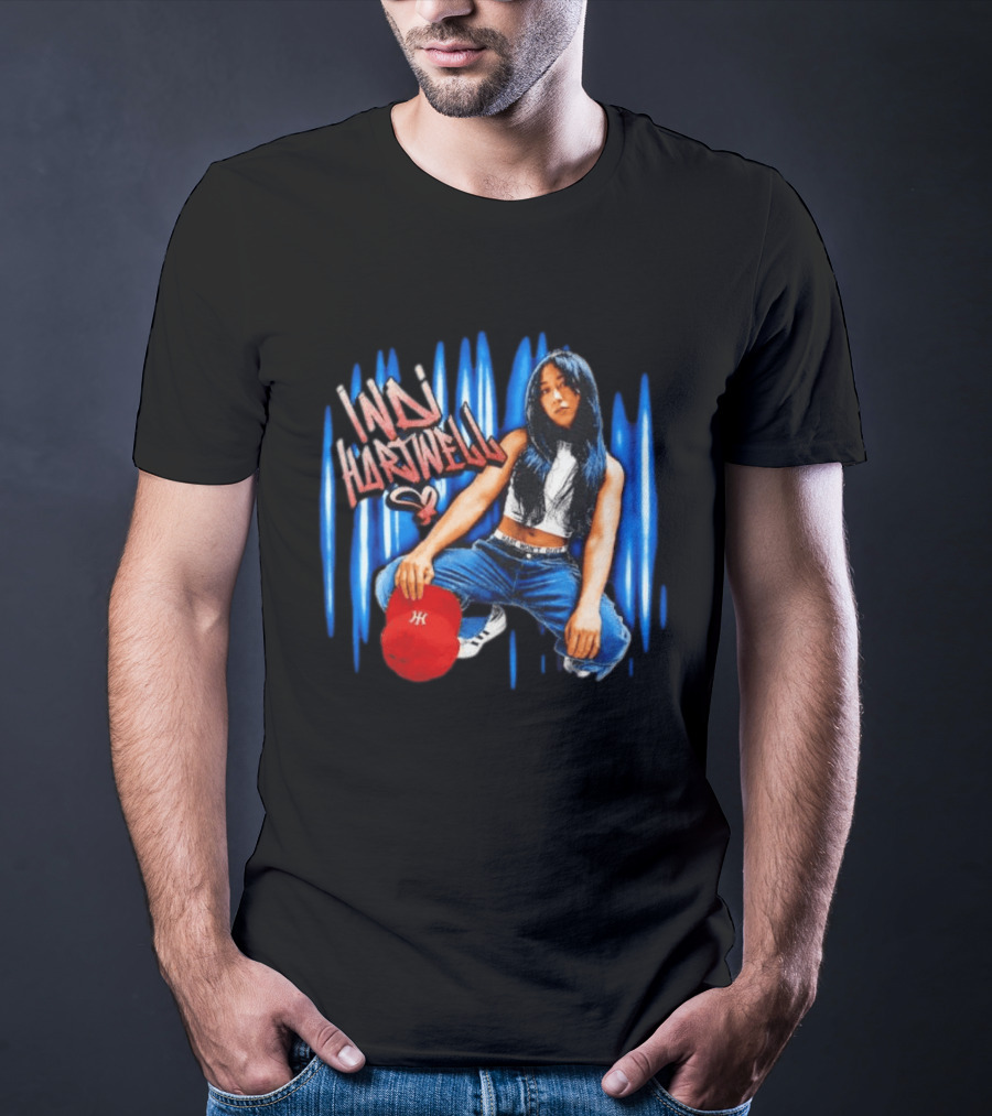 Indi Hartwell WWE NXT Graffiti Style Red Cap Blue Jeans T-Shirt