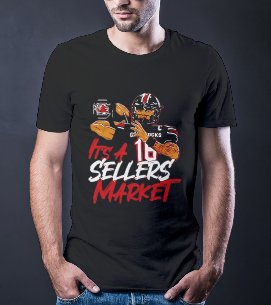 LaNorris Sellers South Carolina Gamecocks Football It's A Sellers Market 18 T-Shirt