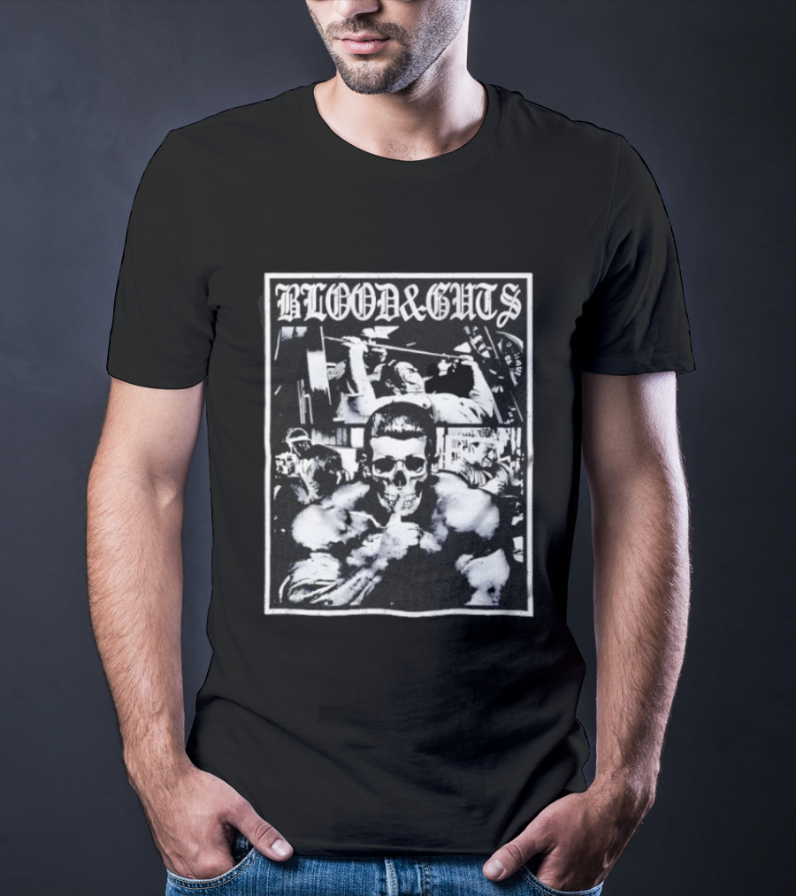 Blood And Guts Bodybuilding Training Dorian Yates Gym Workout Fitness T-Shirt