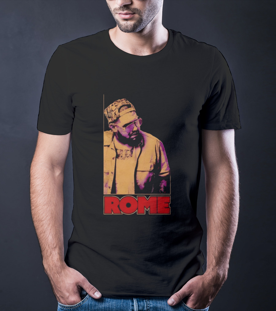 ROME Cap Glasses Style Vintage Vibe T-Shirt