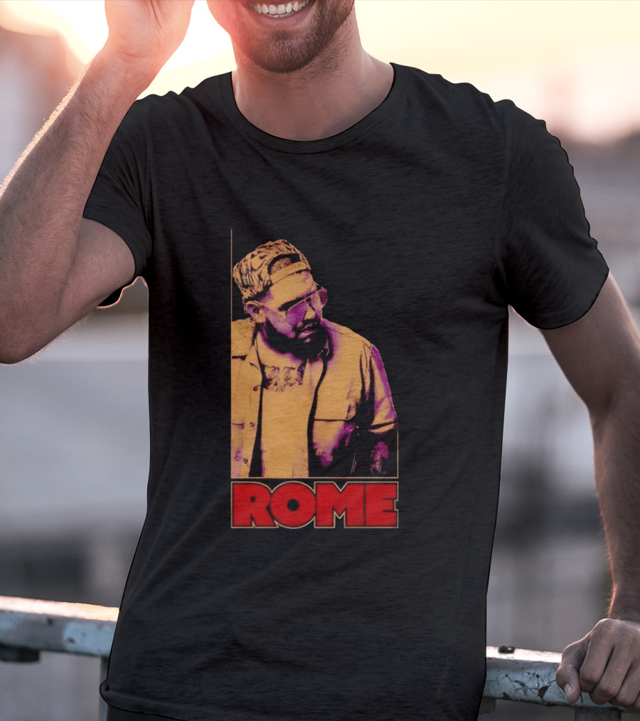 ROME Cap Glasses Style Vintage Vibe T-Shirt