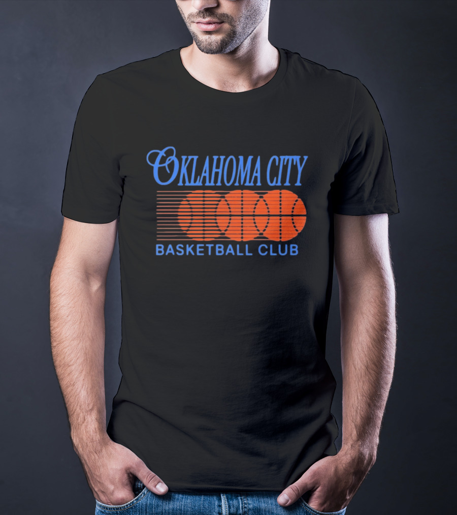 Oklahoma City Basketball Club Orange Motion Merchandise T-Shirt