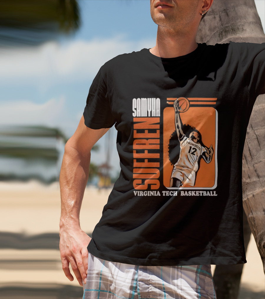 Samyha Suffren Virginia Tech Basketball Number 12 Jersey T-Shirt