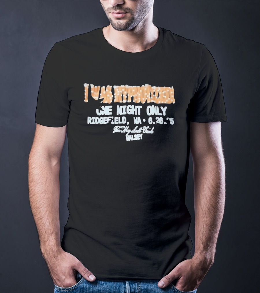 I Was Hypnotized One Night Only Ridgefield WA 6.26.25 For My Last Trick Halsey T-Shirt
