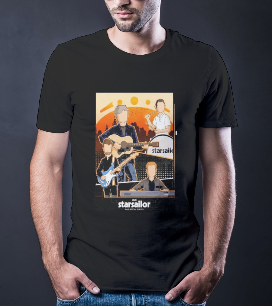 Starsailor Live Plus Special Guests July 25 2026 Old Market Place Warrington Concert Event T-Shirt