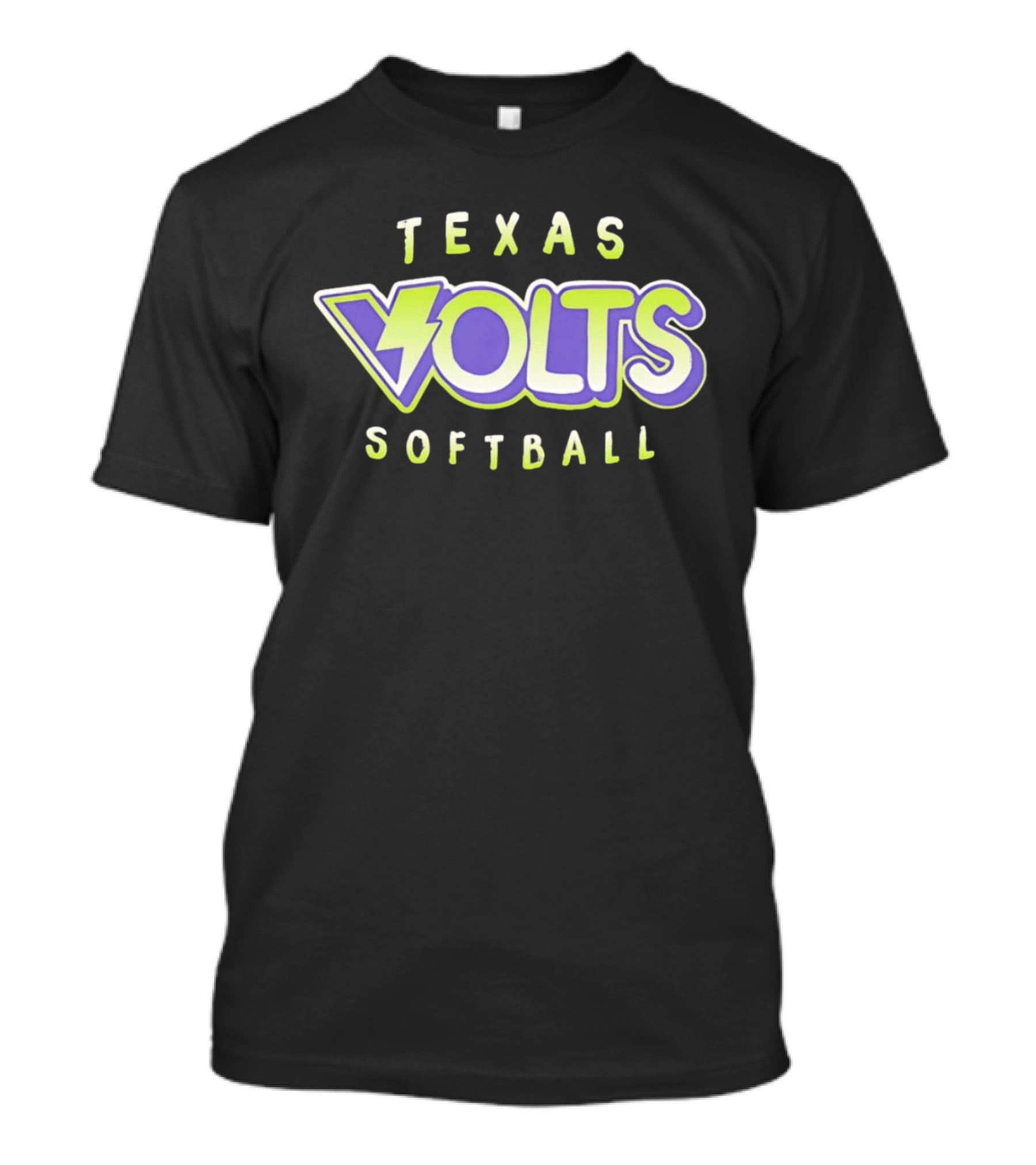 Texas Volts Softball Youth Sports Team T-Shirt