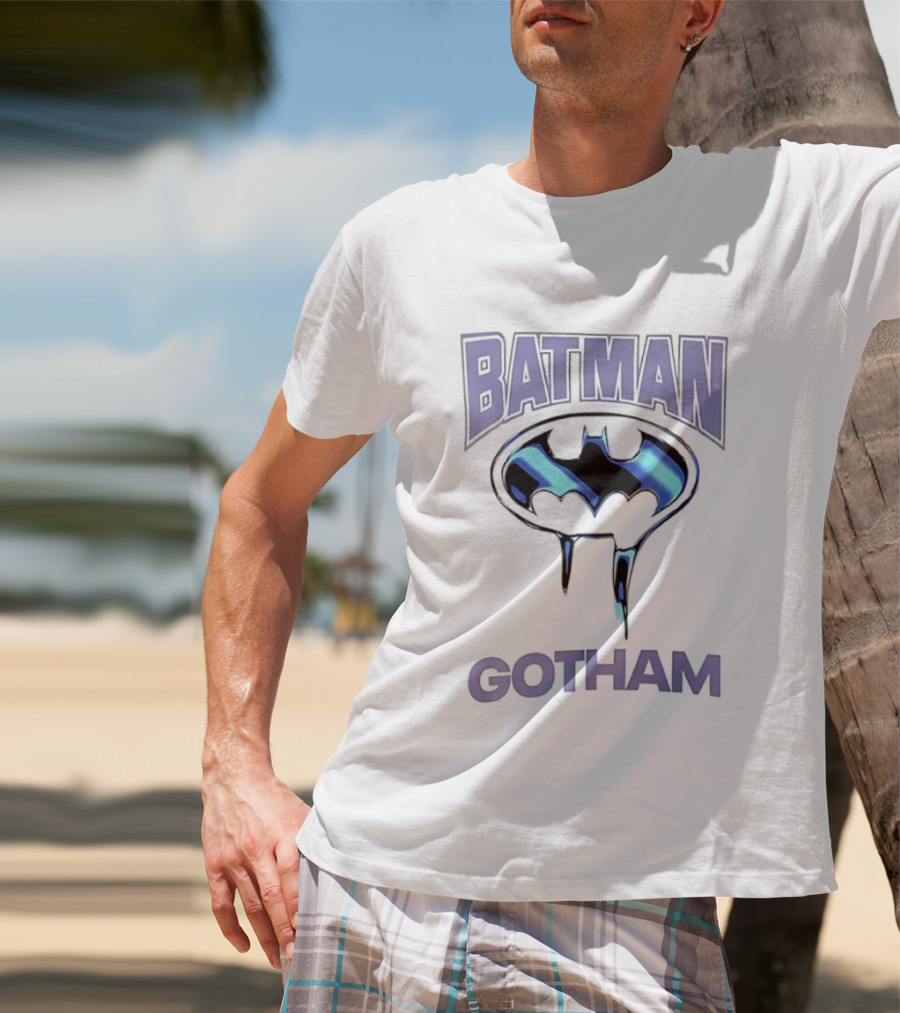 Batman Gotham DC Comics Melting Bat T-Shirt