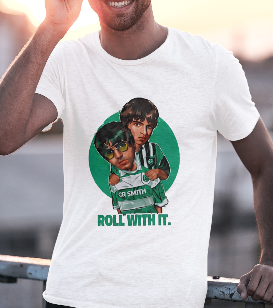 Oasis Roll With It CR Smith Celtic Football Club T-Shirt