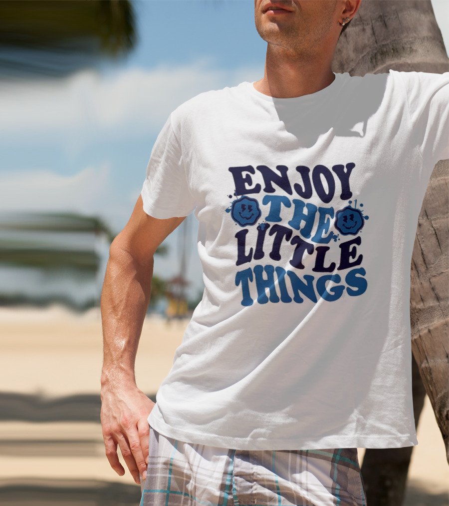 Enjoy The Little Things Smiley Faces T-Shirt