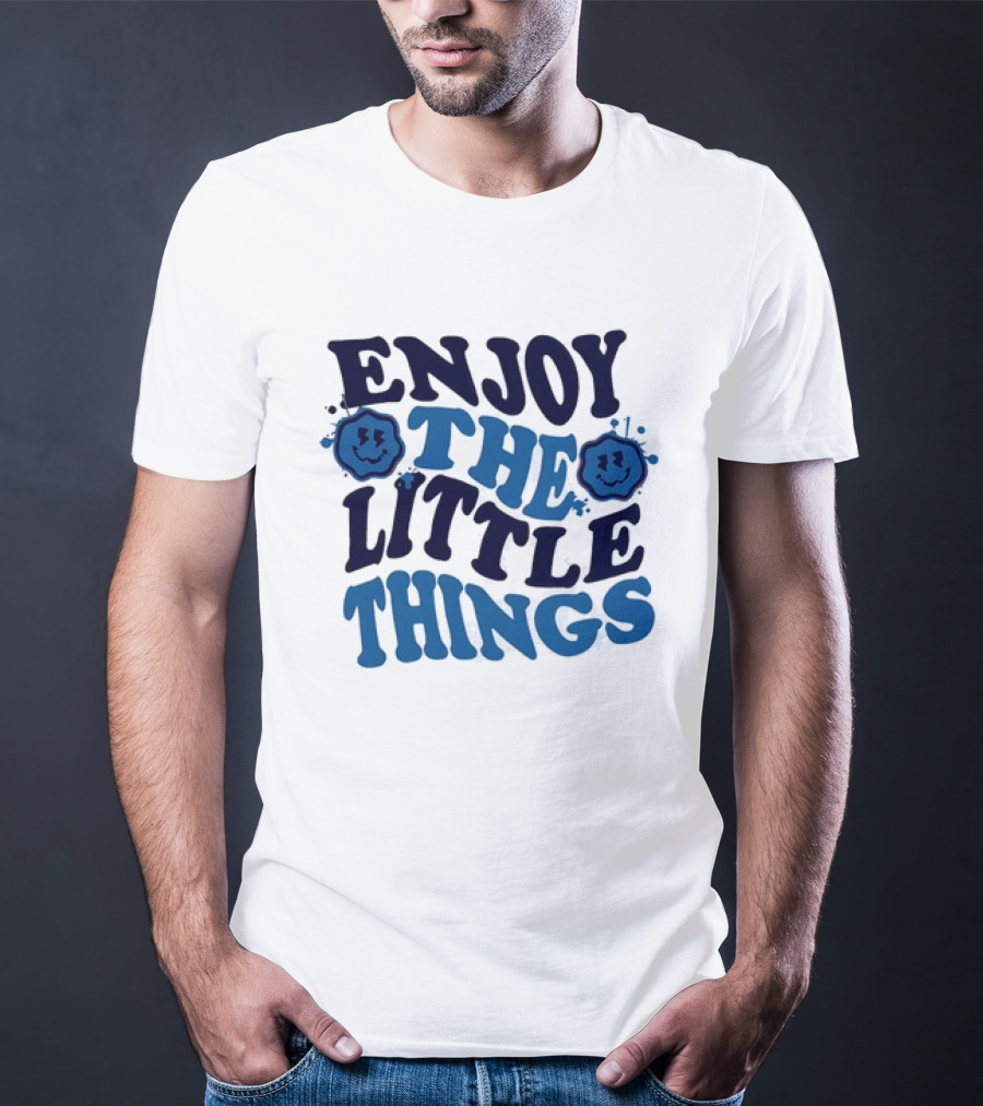 Enjoy The Little Things Smiley Faces T-Shirt