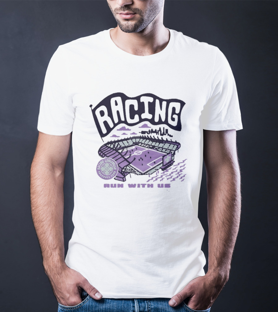 Racing Louisville Football Club Run With Us Stadium T-Shirt