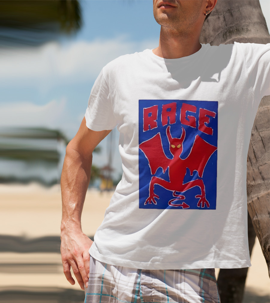 Rage Red Devil Bat Wings Demon T-Shirt
