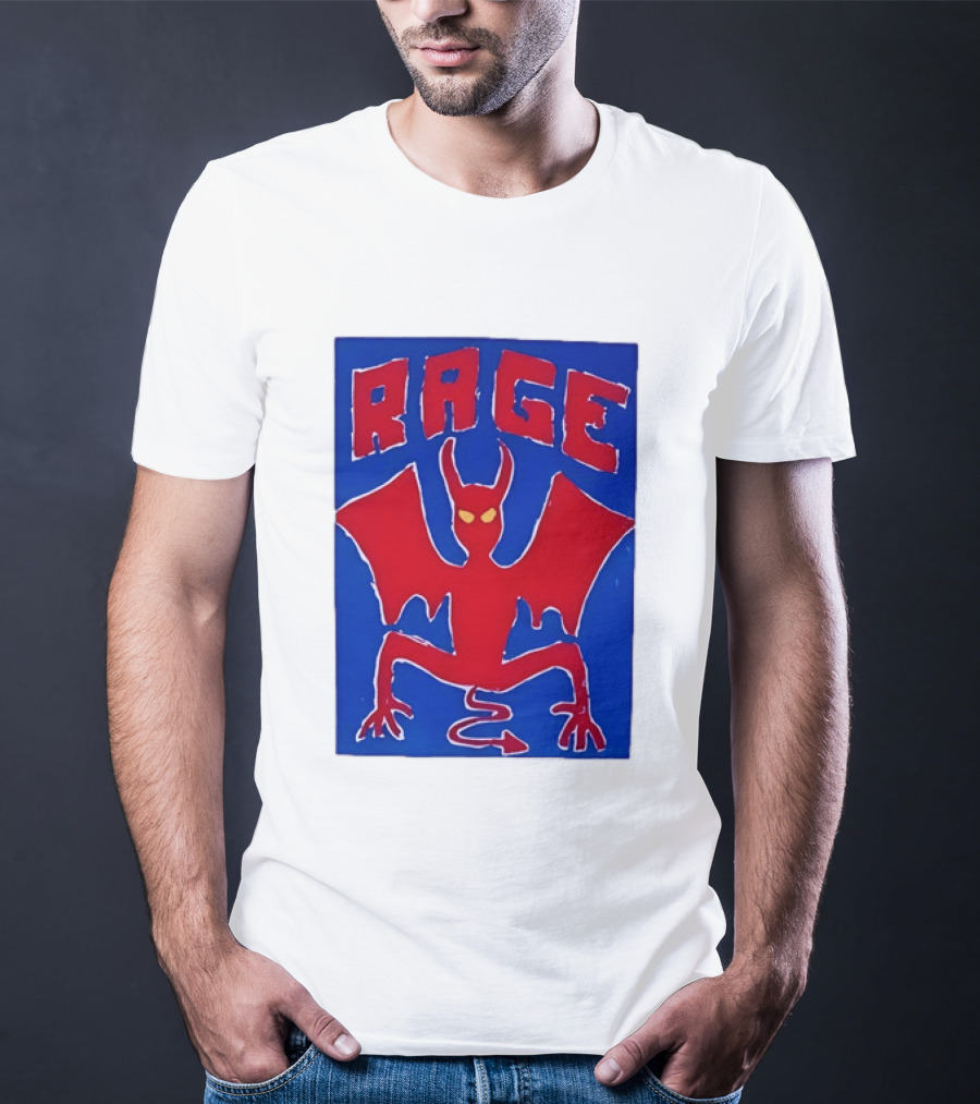 Rage Red Devil Bat Wings Demon T-Shirt