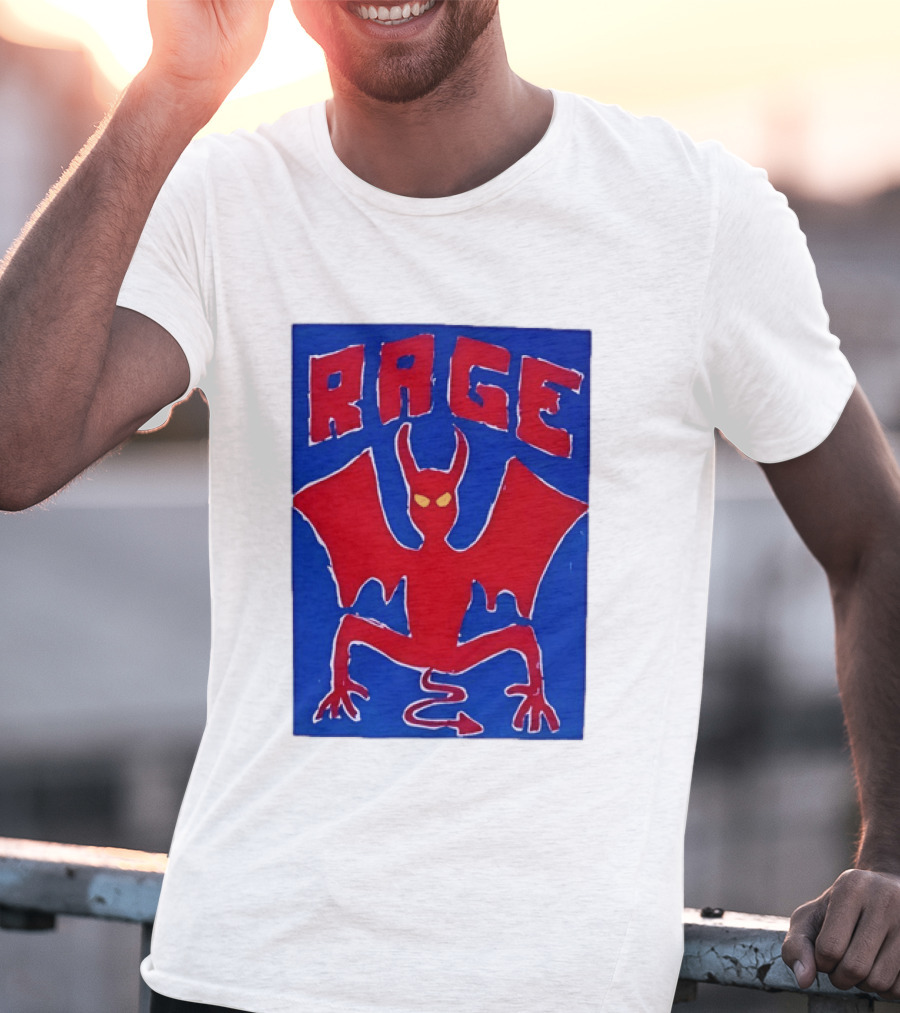 Rage Red Devil Bat Wings Demon T-Shirt