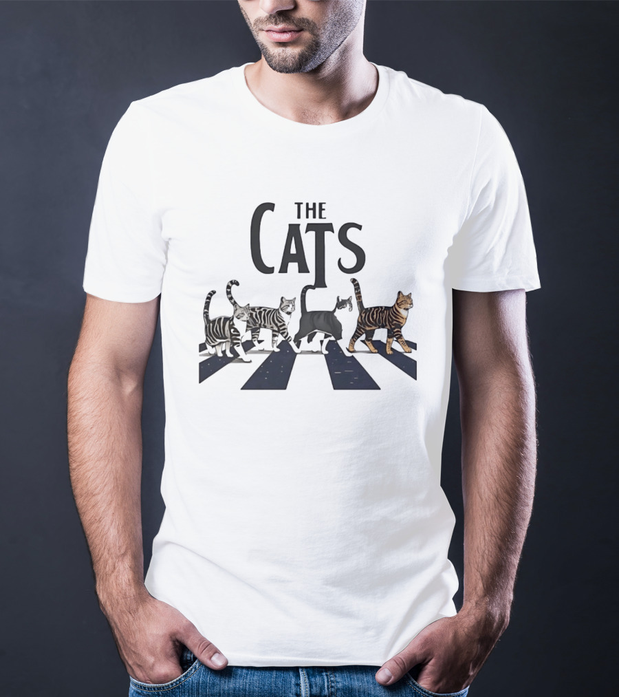 The Cats Abbey Road Crossing For Cat Lovers T-Shirt