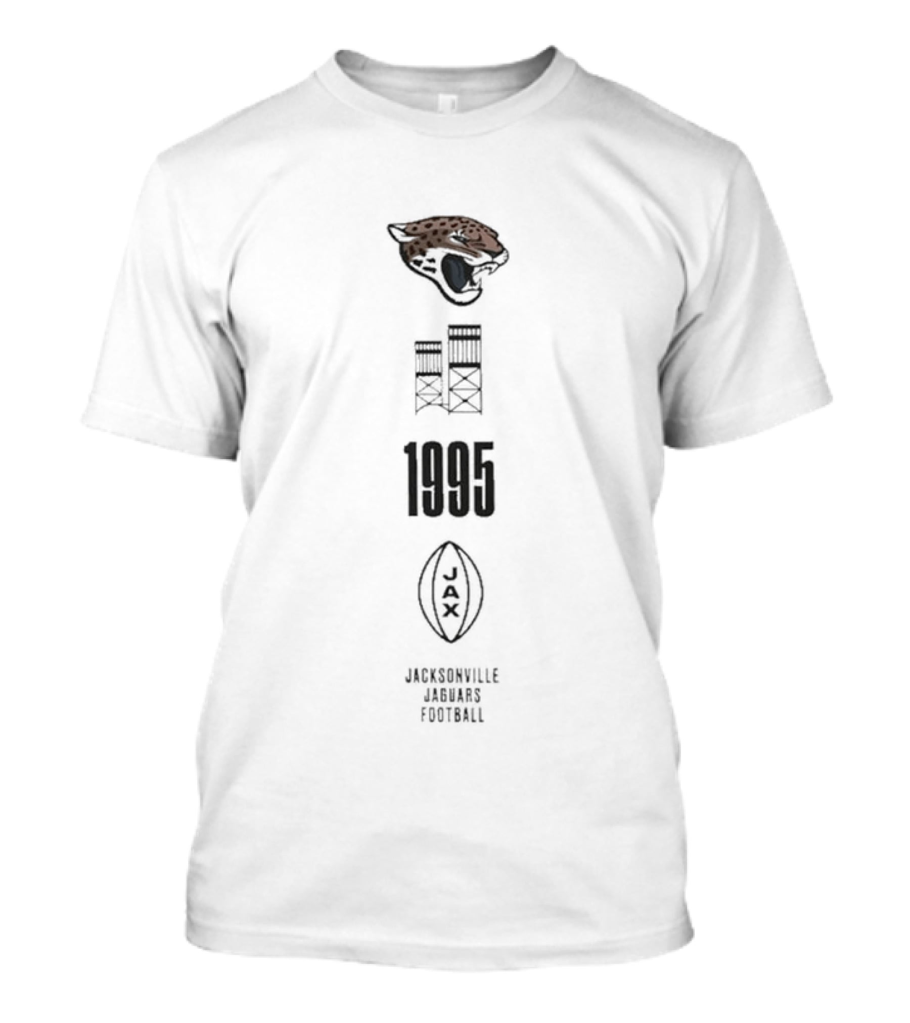 Jacksonville Jaguars 1995 Football Team Logo Inaugural Season T-Shirt
