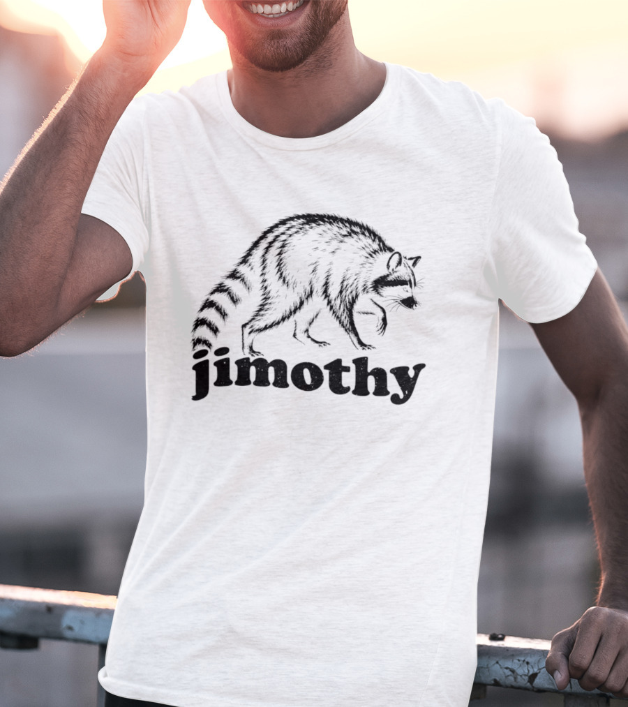 Jimothy Raccoon Walking T-Shirt