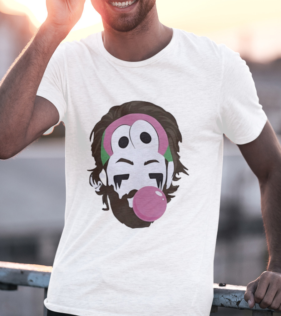 Keanu Reeves Bubblegum Pop Art Cartoon T-Shirt
