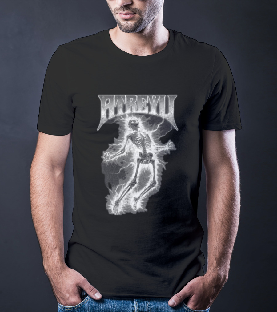 Atreyu Electric Skeleton Lightning Scene T-Shirt