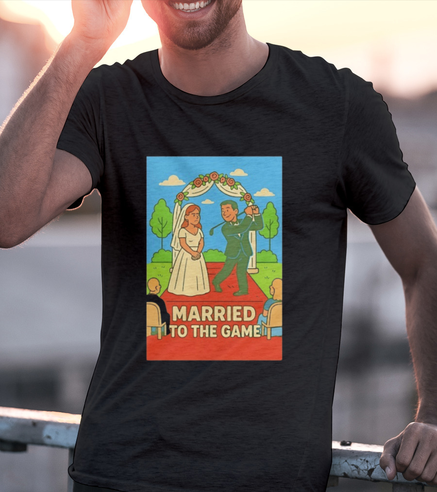 Married To The Game Groom Golfing At Wedding T-Shirt