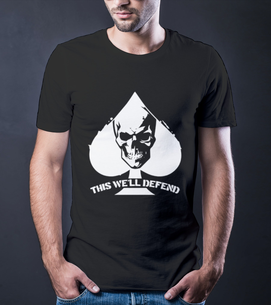 This We'll Defend Skull Spade US Army T-Shirt