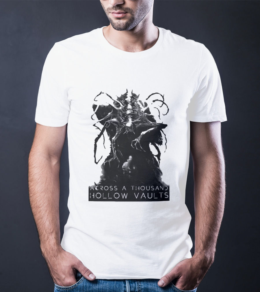 Across A Thousand Hollow Vaults Dark Fantasy Creature Horror Mythical Entity T-Shirt