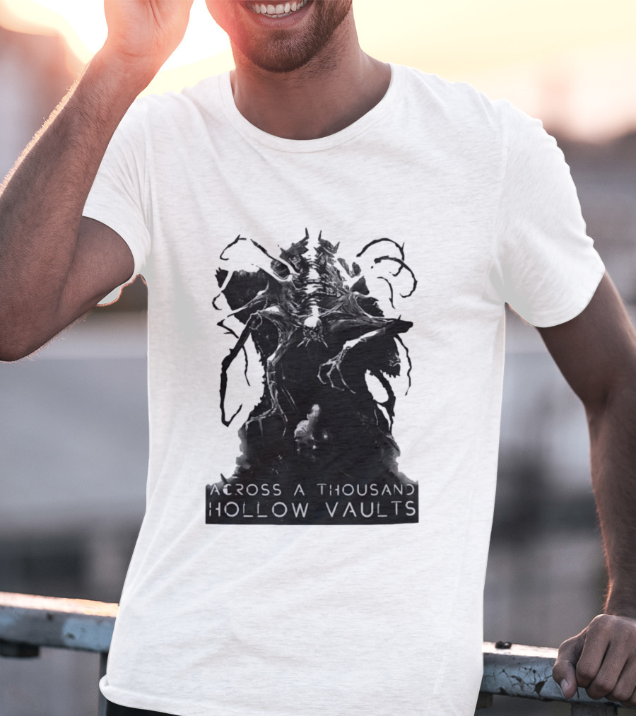 Across A Thousand Hollow Vaults Dark Fantasy Creature Horror Mythical Entity T-Shirt