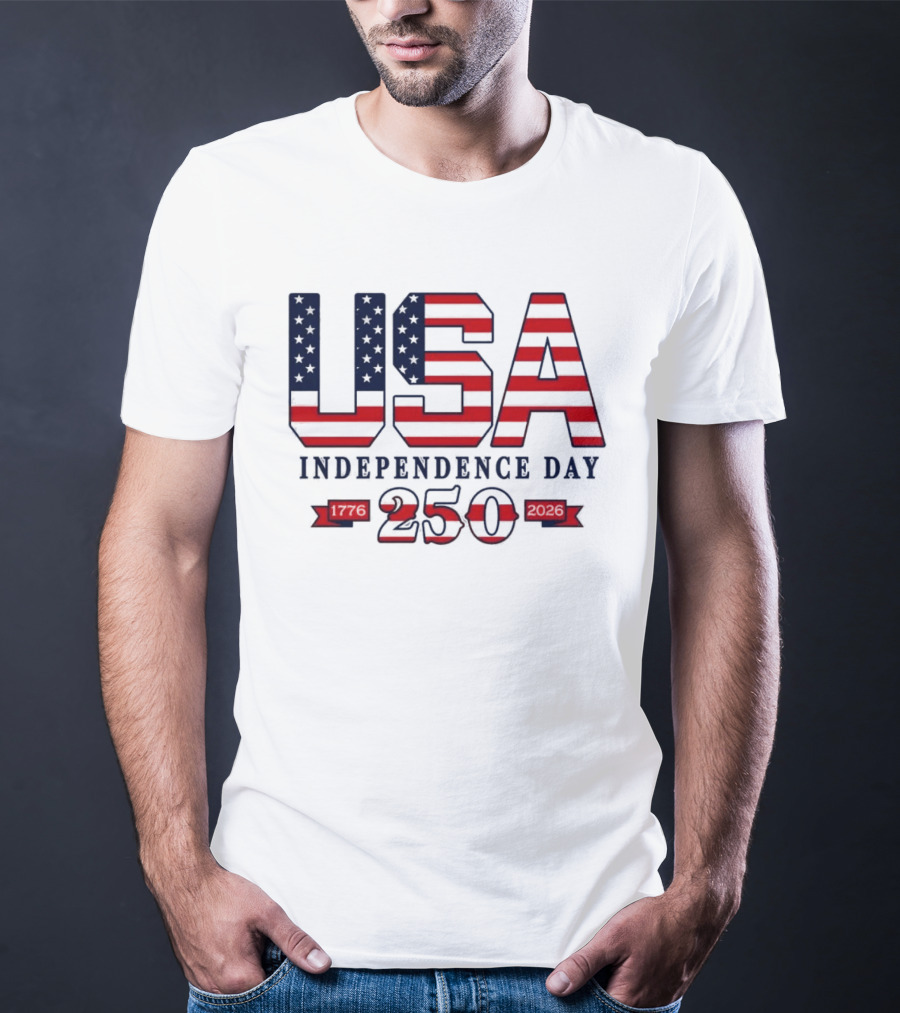 USA Independence Day 250 Made In America 1776 2026 T-Shirt
