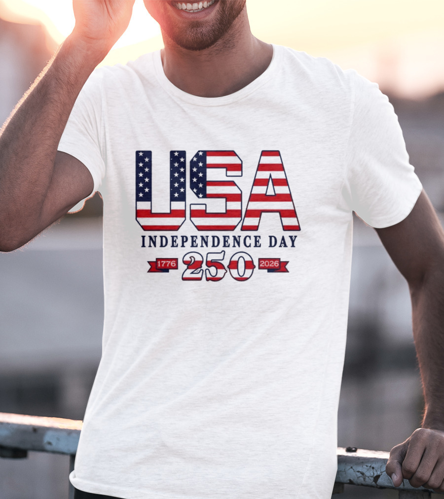 USA Independence Day 250 Made In America 1776 2026 T-Shirt