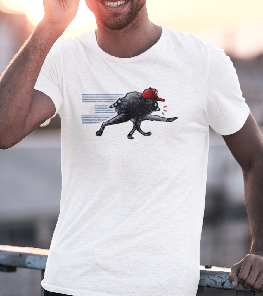 Toronto Blue Jays Baseball Raccoon Wearing Red Cap MLB T-Shirt
