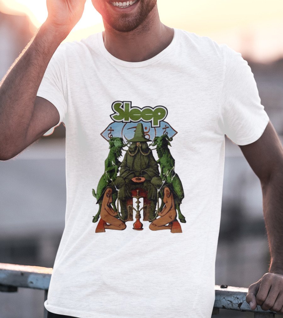 Sleep Band Wizard Hookah Goat Stoner Rock Psychedelic T-Shirt