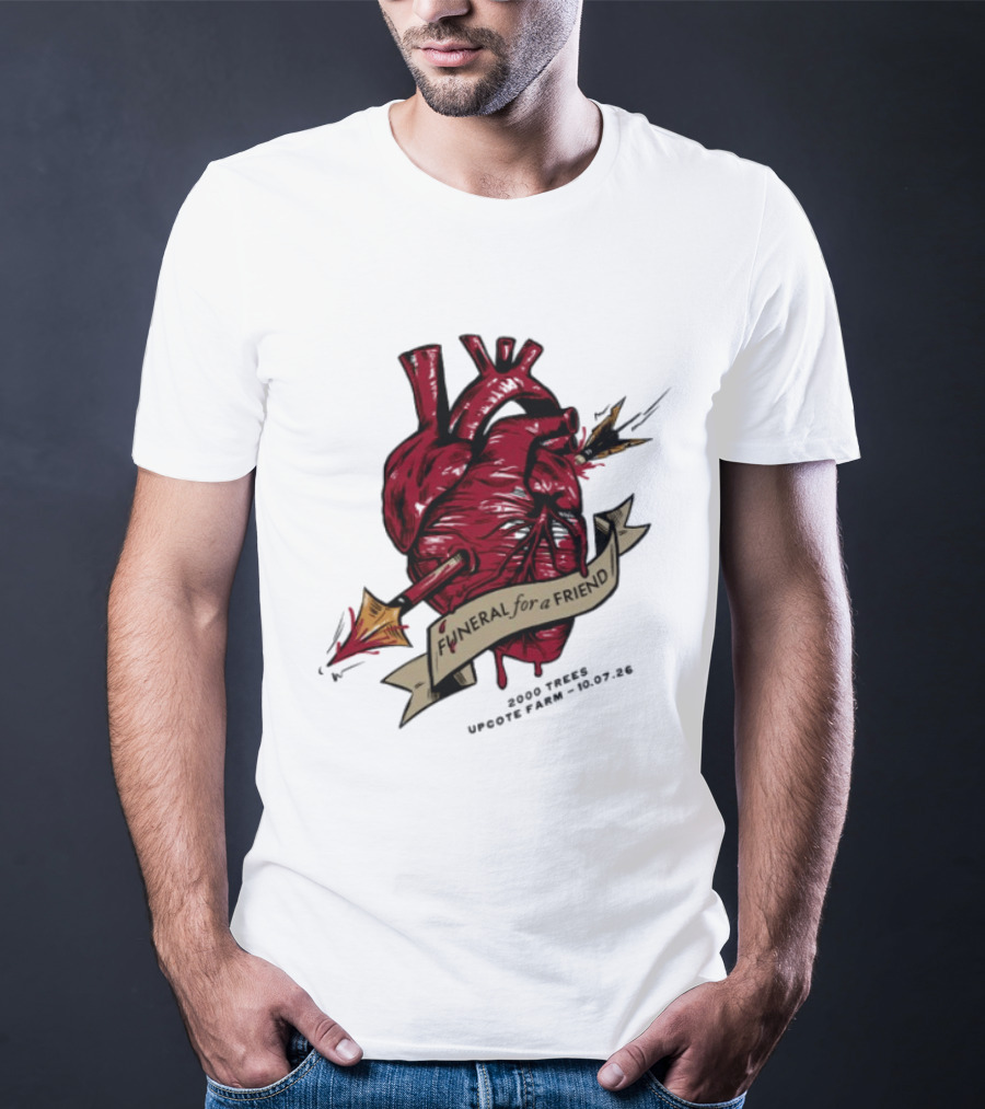 Funeral For A Friend Heart 2008 Those Upon Hope 25.02.08 T-Shirt