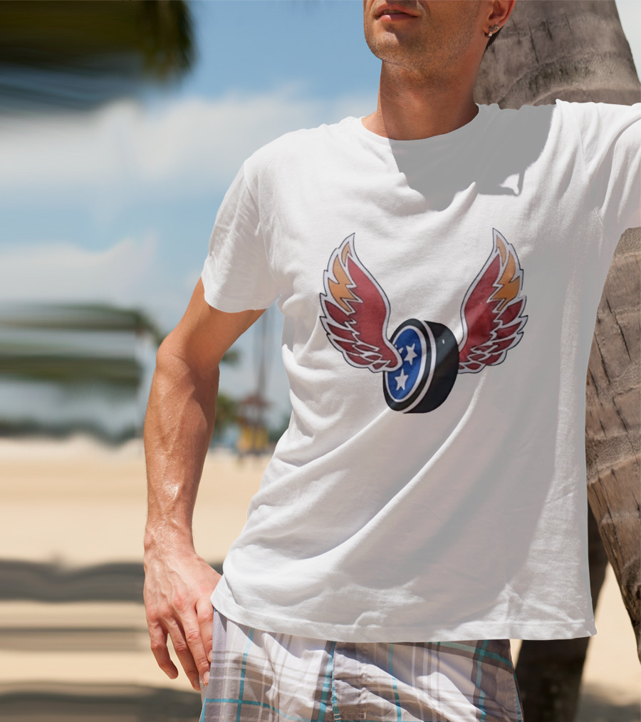 Tennessee Winged Puck Stars Hockey T-Shirt