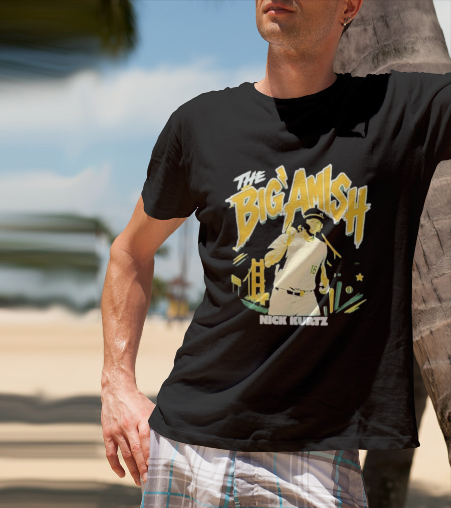 Nick Kurtz Athletics Baseball The Big Amish Sports T-Shirt