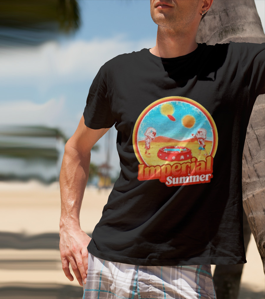 Summer Fun Star Wars Stormtrooper Imperial Beach Scene T-Shirt