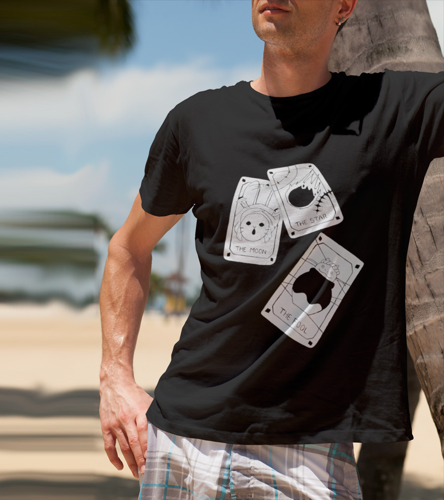 Studio Ghibli Tarot Cards The Moon The Star The Fool Collection T-Shirt