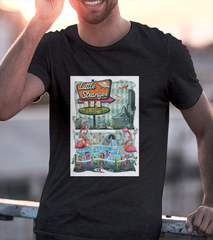 Little Stranger Asbury Park NJ Asbury Lanes DJ HOPPA WAX 7 25 2026 Flamingos T-Shirt
