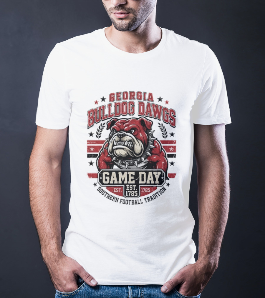 Georgia Bulldog Dawgs Game Day Tradition Est 1785 T-Shirt