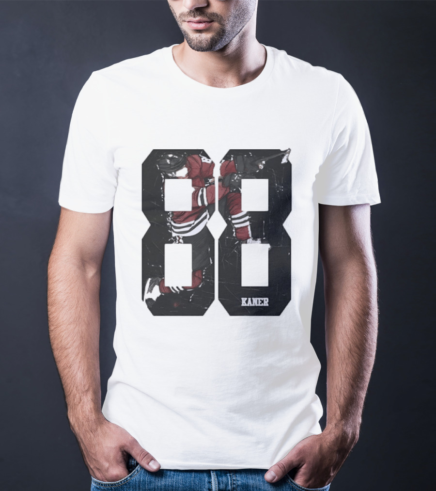 Markdown Patrick Kane Chicago Blackhawks Kaner 88 Ice Hockey Sketch T-Shirt