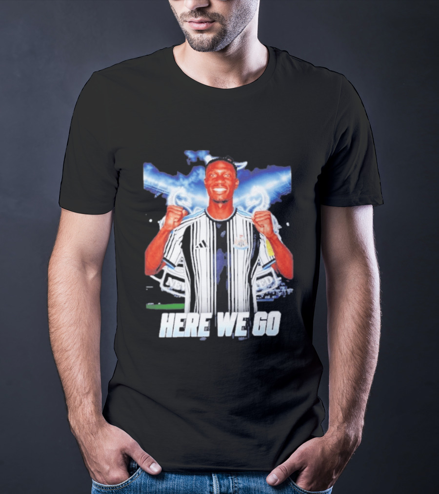 Aladji Bamba Newcastle United Here We Go T-Shirt