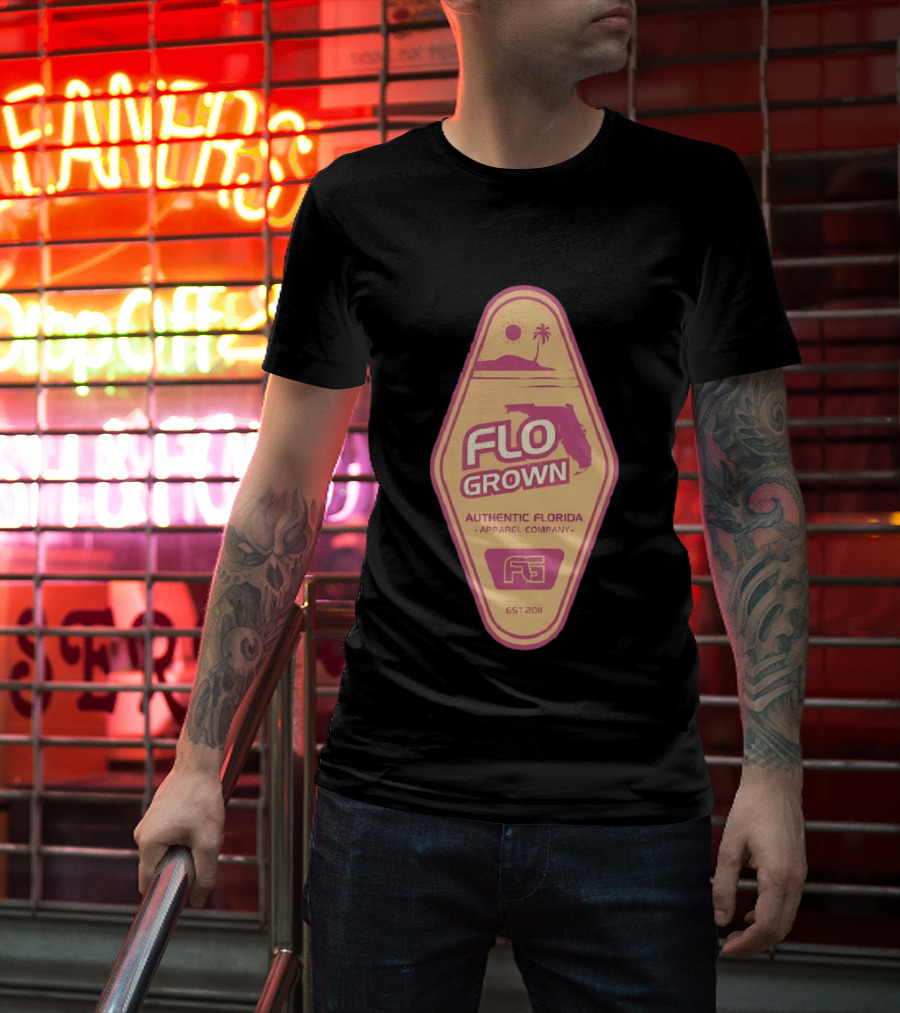 Flo Grown Authentic Florida Apparel Company Est 2011 T-Shirt