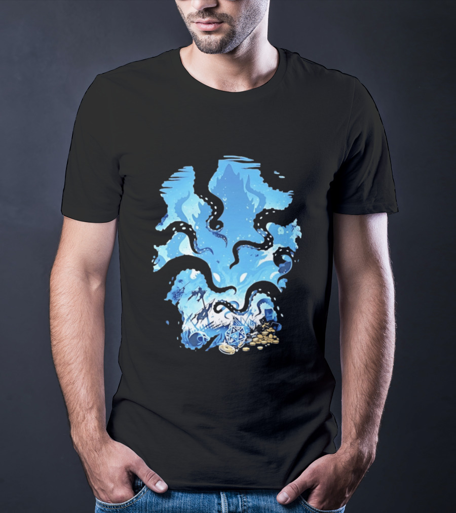 Dungeons And Dragons Kraken Nautical Sea Creature RPG Fantasy T-Shirt