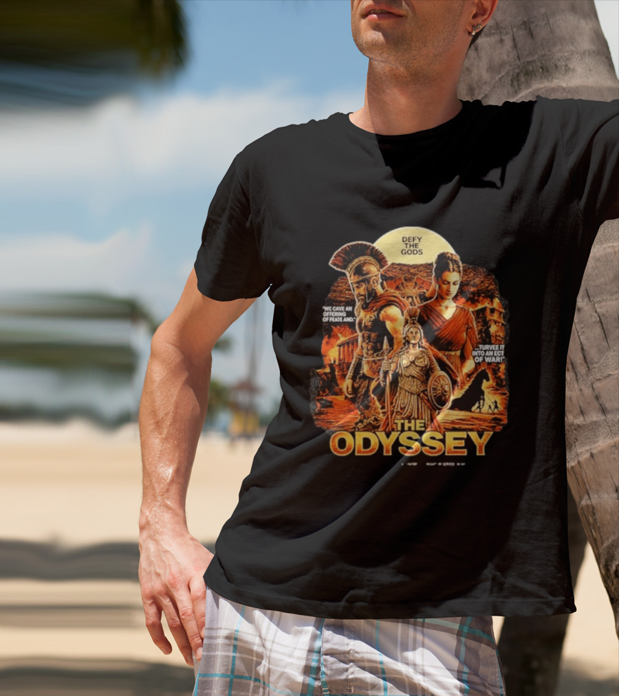 The Odyssey Defy The Gods Greek Mythology Warrior Achilles Helen Of Troy T-Shirt