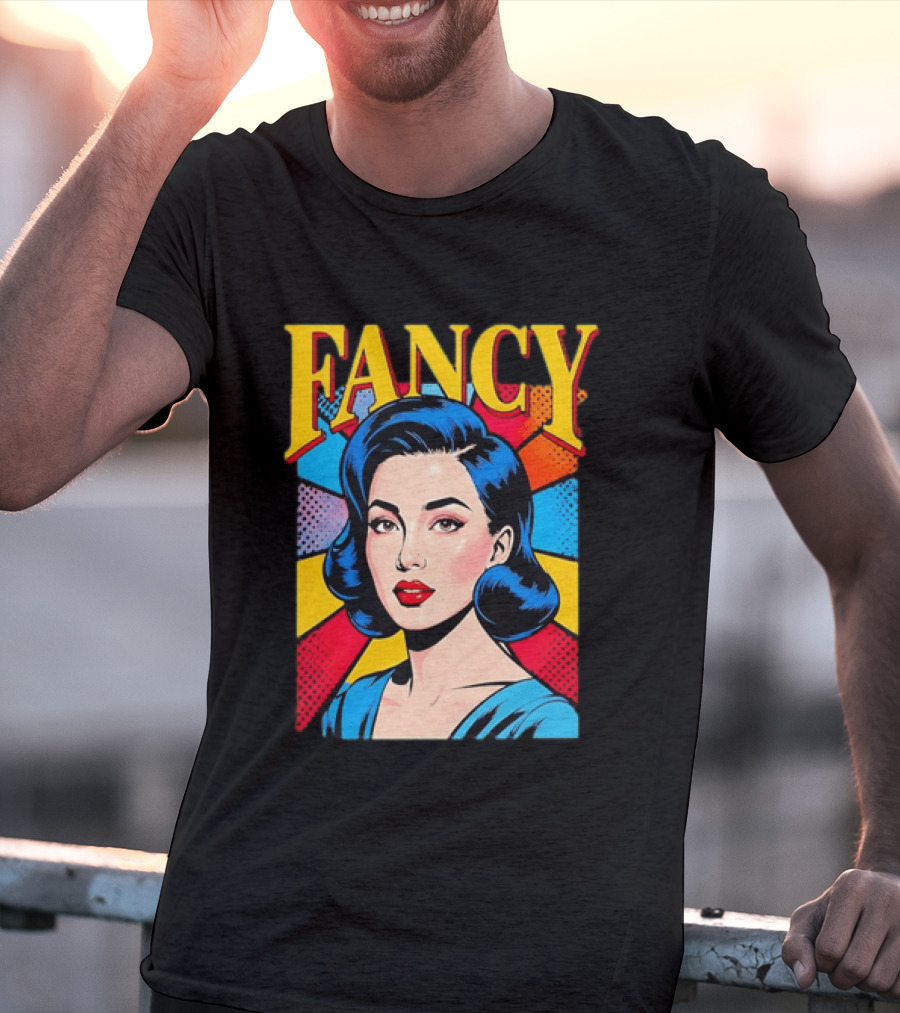 Fancy Pop Art Comic Woman T-Shirt