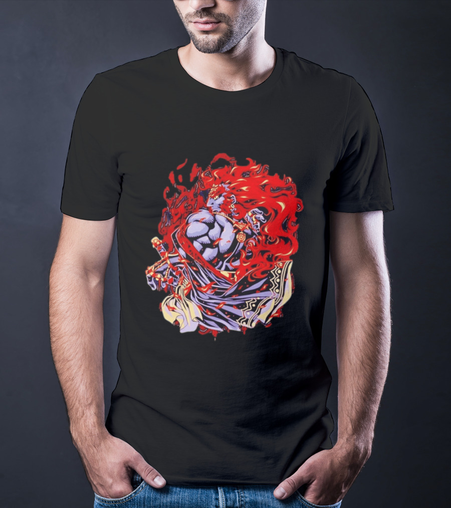 Ganondorf The Legend Of Zelda Dark King Of Gerudo Desert Fire Power T-Shirt
